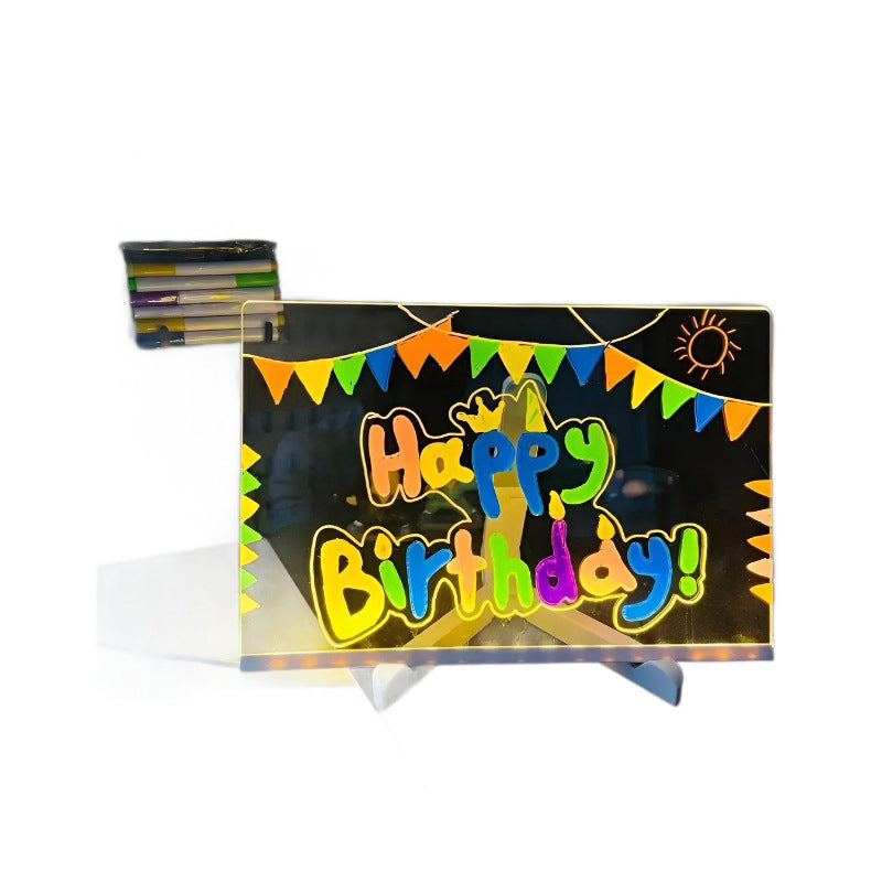 🔥👨‍🎨 Изтриваема, осветена акрилна дъска за рисуване със стойка 🎨✨