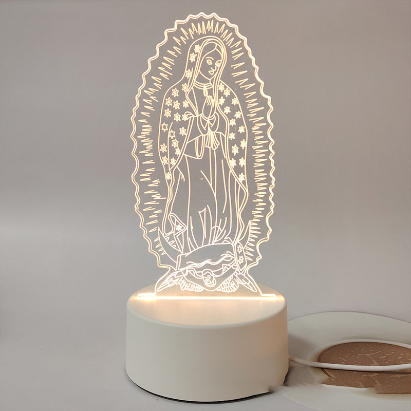 🌙 Spokój i wiara w jednym świetle – 3D lampka nocna z Jezusem