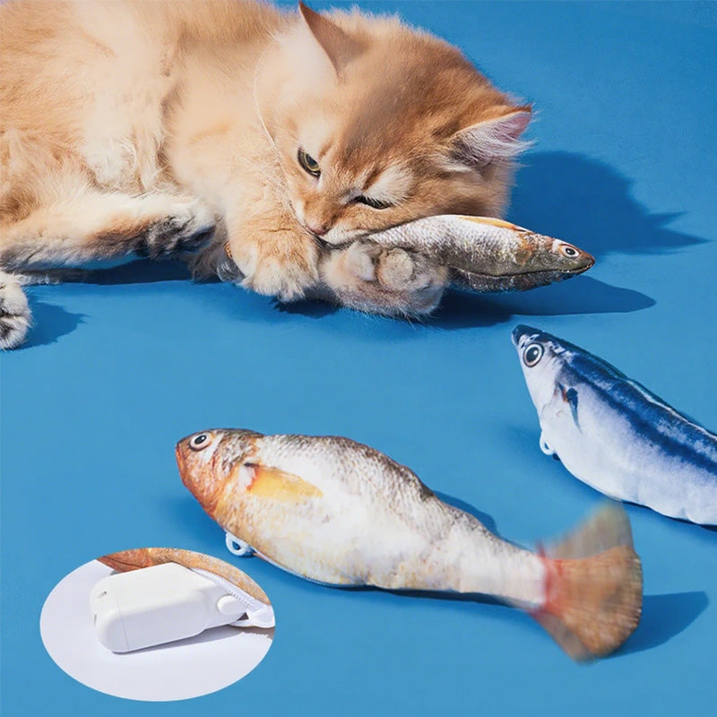 🐈Реалистична скачаща рибка за котки