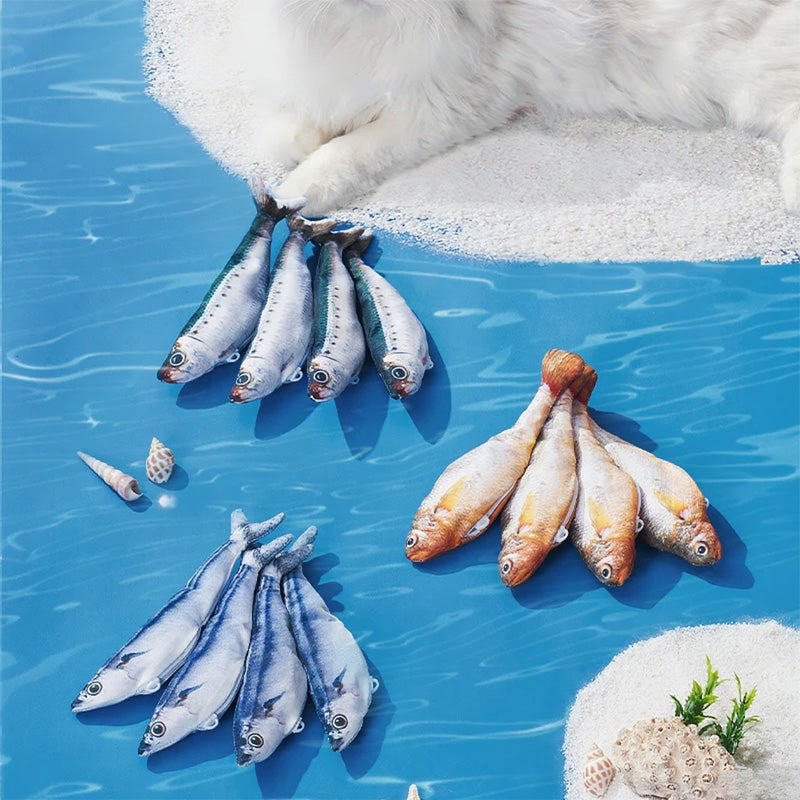 🐈Реалистична скачаща рибка за котки