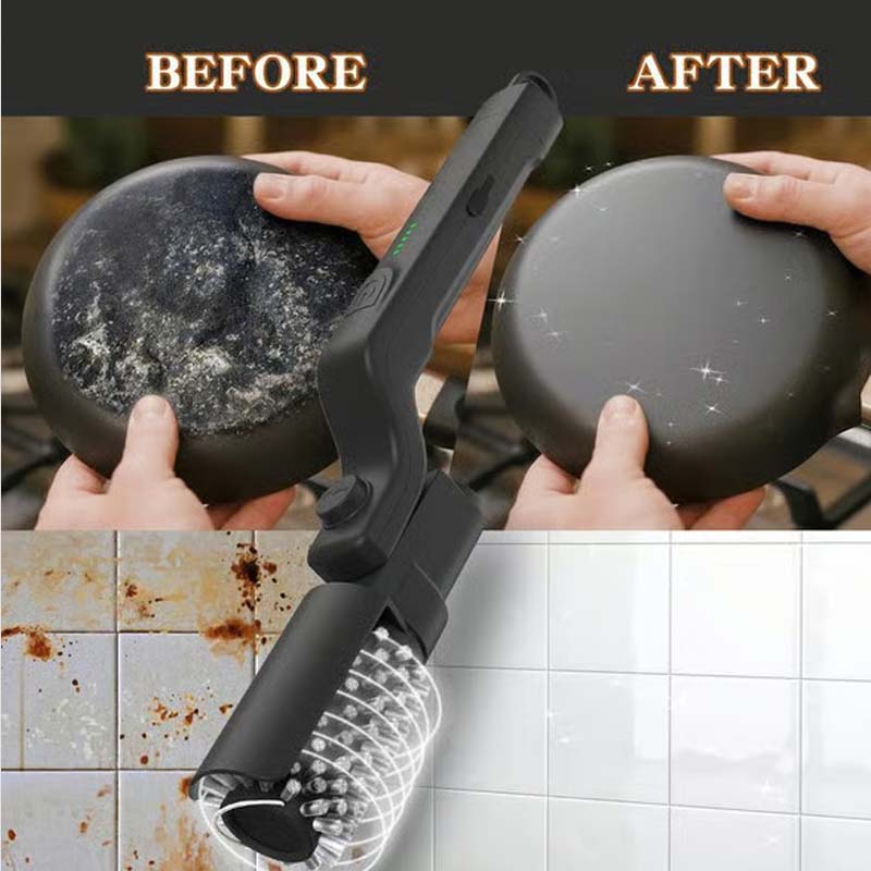 🧼 Ασύρματη ηλεκτρική βούρτσα καθαρισμού για μπάρμπεκιου 🔥🍖 | Ισχυρή περιστρεφόμενη κεφαλή, 3 ταχύτητες – επαναφορτιζόμενη, αδιάβροχη κατασκευή ⚡-GR