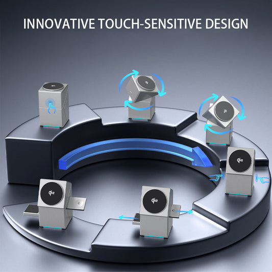 3 v 1 zložljiva magnetna brezžična polnilna postaja-SI