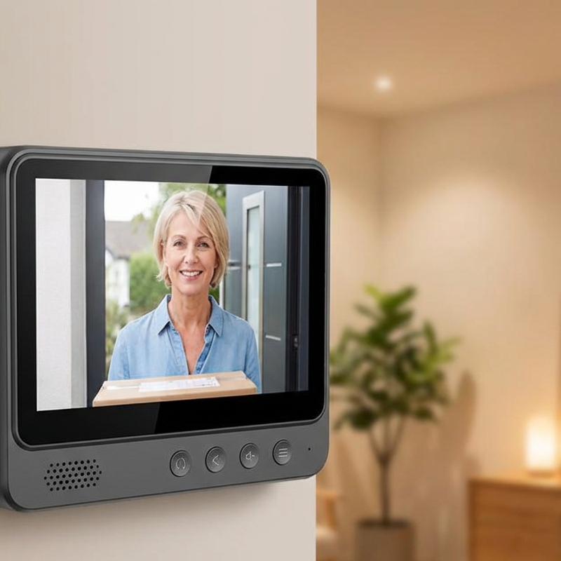 Bezdrôtový videozvonček s monitorom-SK