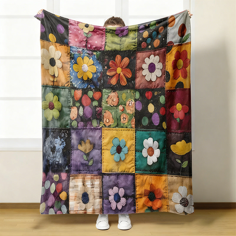 🌼 Уютно и меко фланелено одеяло с флорален мотив 🛋️💐