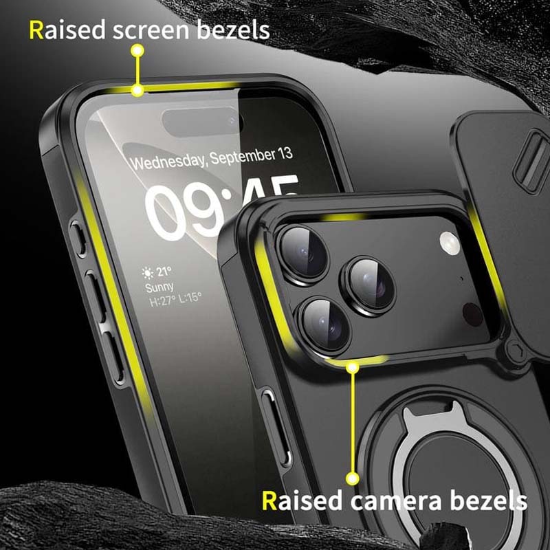 🔥Magnetno ohišje za telefon z obročkom za iPhone✨