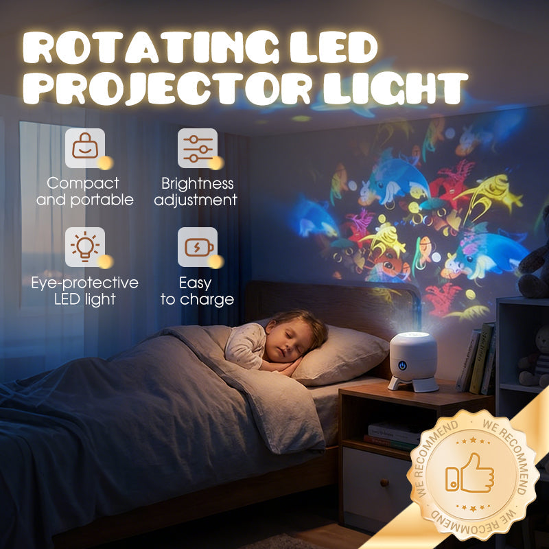 ✨Dynamicznie obracająca się lampa projekcyjna LED