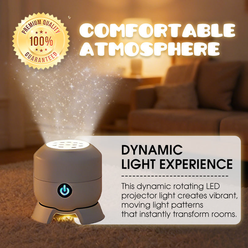 ✨Dynamicznie obracająca się lampa projekcyjna LED