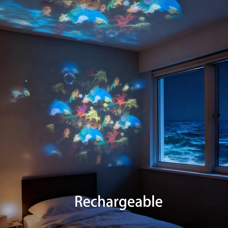 ✨Динамично въртяща се LED лампа за проектори
