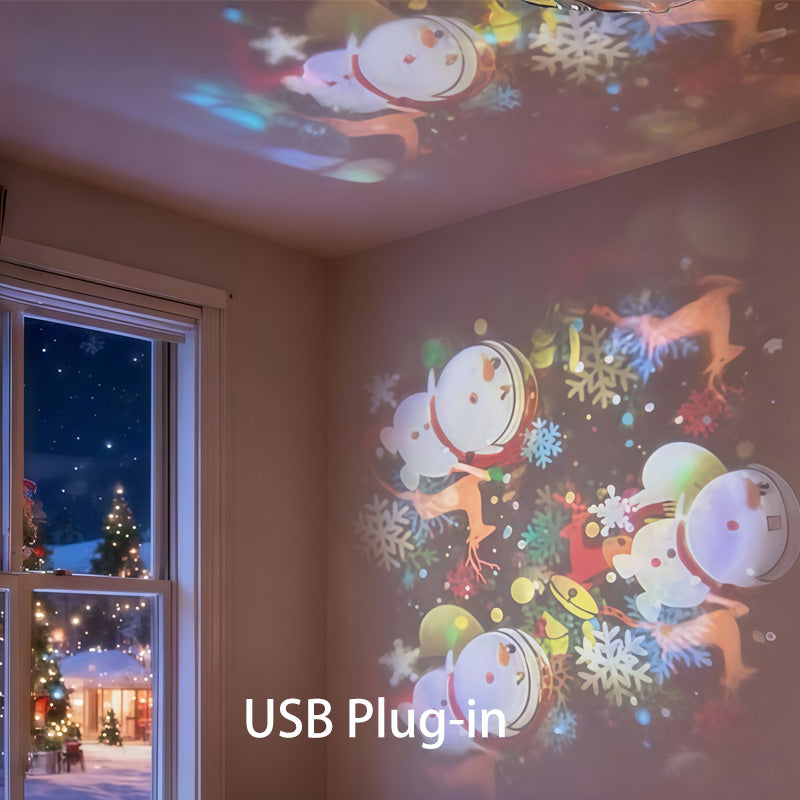 ✨Динамично въртяща се LED лампа за проектори