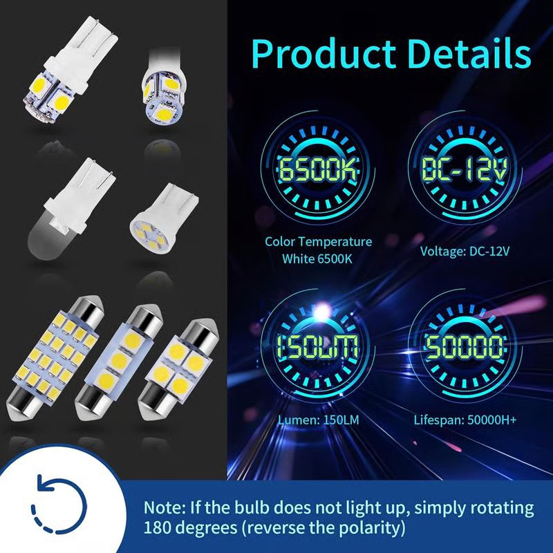 💡 Kit de iluminación interior para coche con 42 LED ultrabrillantes: una mejora plug and play para tu vehículo.-ES