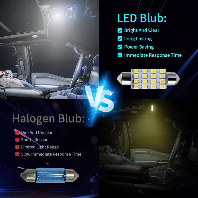 💡 Kit de iluminación interior para coche con 42 LED ultrabrillantes: una mejora plug and play para tu vehículo.-ES