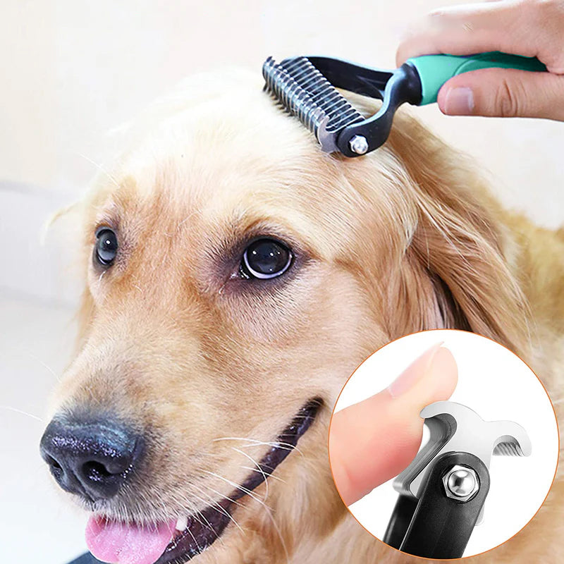 😺🐶1+1 безплатно🧹 Двустранен гребен за котки и кучета🐾