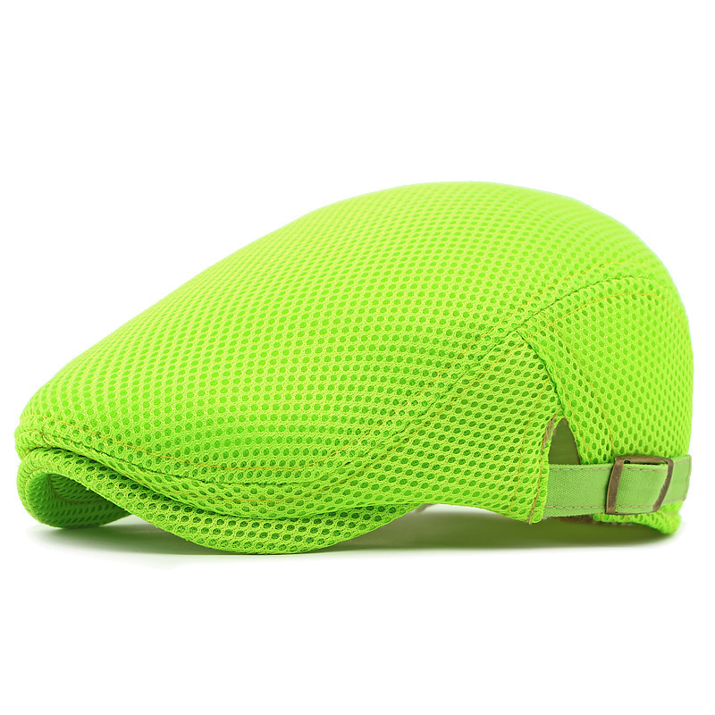 🧢 ОГРАНИЧЕНО ВРЕМЕ 30% ОТСТЪПКА! 🍂 Дишаща плоска шапка с регулируема лента – мрежеста тъкан, класически стил Айви 🍁