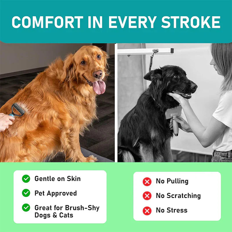 😺🐶1+1 gratis🧹 Dwustronny grzebień dla kotów i psów🐾