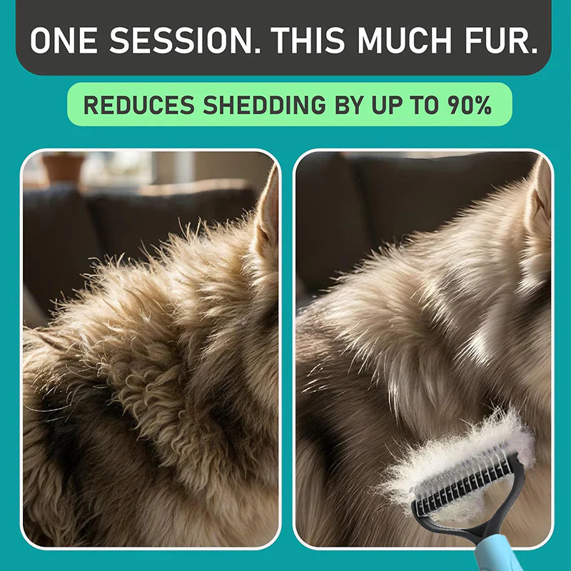 😺🐶1+1 безплатно🧹 Двустранен гребен за котки и кучета🐾
