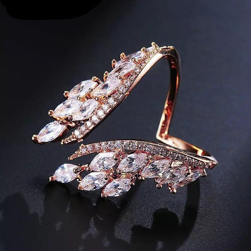 🕊️ Conjunto de joyas con alas de ángel: anillo y pulsera | Aleación hipoalergénica, en caja de regalo – Pago contra entrega 🔥-ES