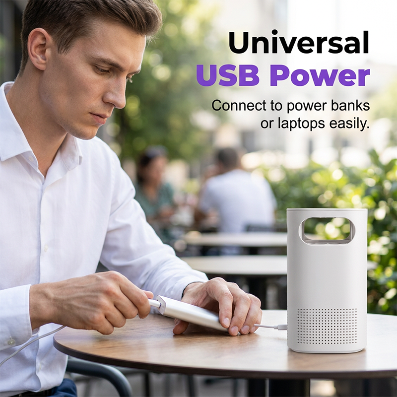 💡 USB LED лампа против комари: Защита без химикали – На склад! 🦟