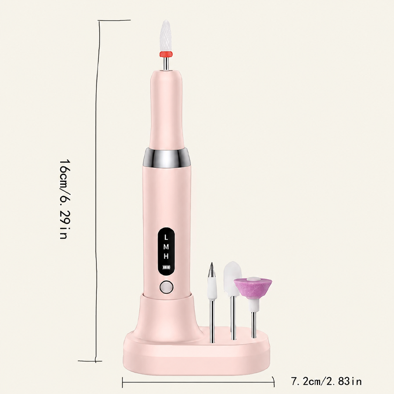 💅🔋 Belaidis elektrinis manikiūras su įkrovimo stovu – mėgaukitės profesionaliu manikiūru namuose! | Nešiojamas, įkraunamas, naudojamas bet kada ✨-LT